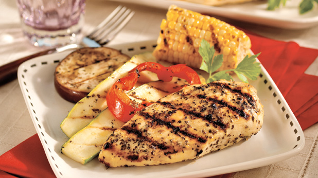 Transient thin temper Grilled Chicken with Vegetables | American Heart Association Recipes