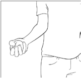leg crossing with muscle tensing illustration
