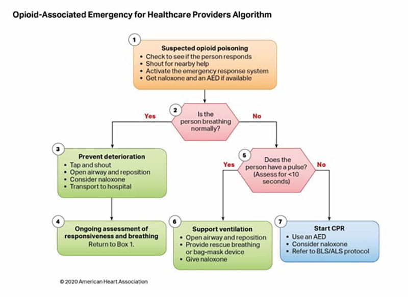 Opioid-Associated Emergency for Healthcare Providers Algorithm