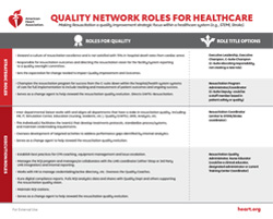 Quality Network Roles for Healthcare Instructor