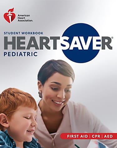 Heartsaver Pediatric First Aid CPR AED Student Workbook 375x475 cover