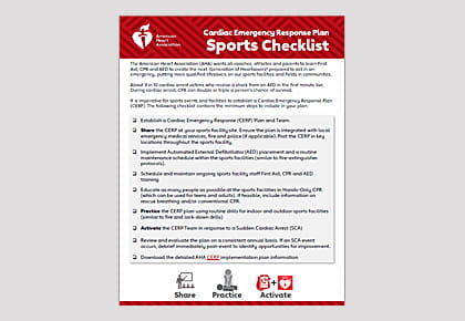 CERP Sports Checklist