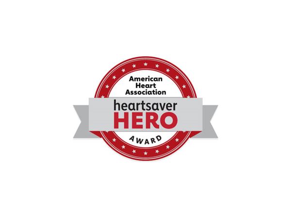 Heartsaver Hero Award badge Heartsaver Hero Award badge