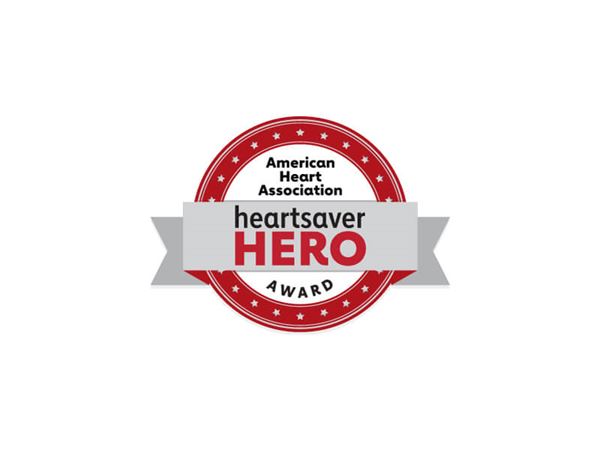 Heartsaver Hero Award badge