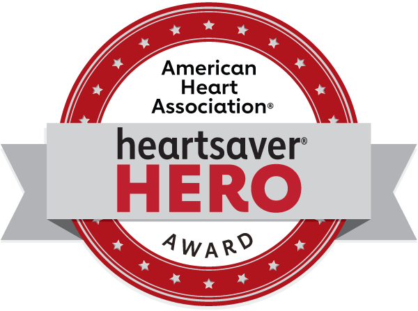 American Heart Association heartsaver HERO Award