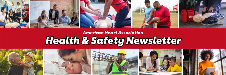 AHA Health & Safety Newsletter banner