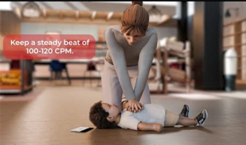 CPR on a Child video bkgd 490x290 image