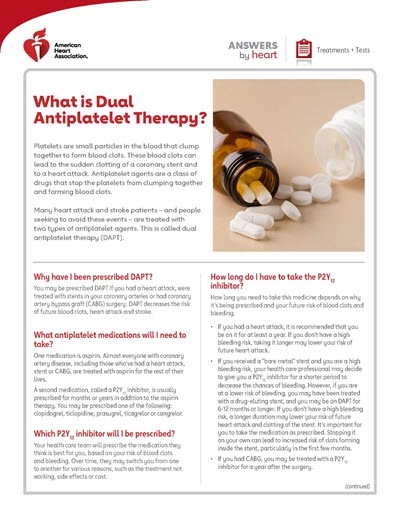 DAPT Answers by Heart patient sheet