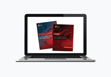laptop with guidelines images on screen