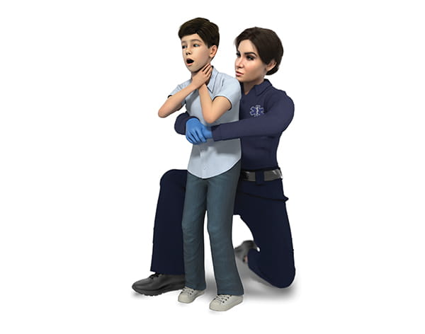 Figure 5 – Abdominal thrusts in child