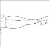 leg crossing with muscle tensing illustration