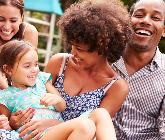 family with mother holding child CPR Anytime® Training Kits image