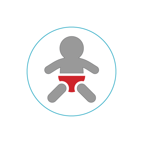 Pediatric First Aid CPR AED icon