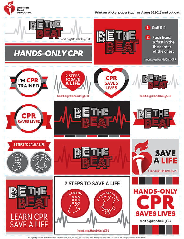 Be The Beat Sticker Sheet (PDF)